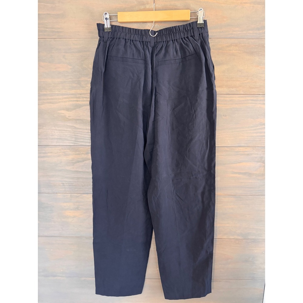 Madewell Tailored Tapered Pant in Softdrape Deep Indigo‎ Blue NL211 Size 4 NEW - Picture 6 of 6